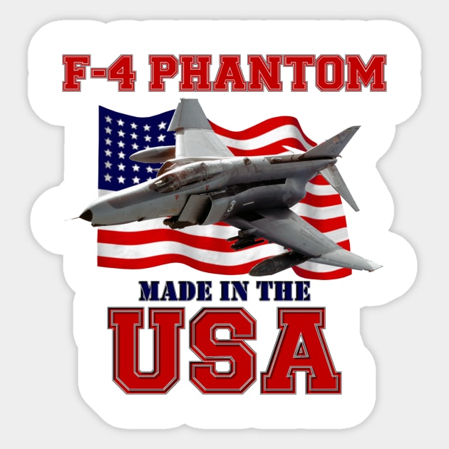 F-4 Phantom USAF Made in the USA Sticker by MilMerchant